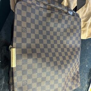 Louis Vuitton Brown Checkered Men's Messenger Bag